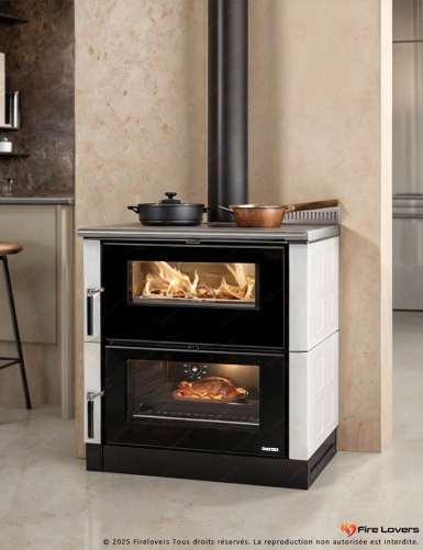 Verona XXL Maiolica 7kW Cuisinière à bois