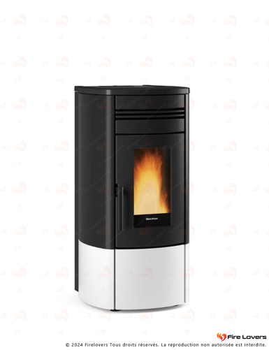 Poêle à granulés Noris 12 kW blanc - Extraflame - Firelovers