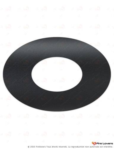 Rosace ronde Ø135mm/ 295mm noir pellet Ø 130 mm