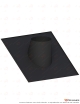 Solin 5-30° inox noir adaptable de Ø 120 à Ø 160