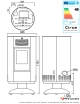 Pack Circe S 9kW + kit ventouse mural "Sortilège de Braises"