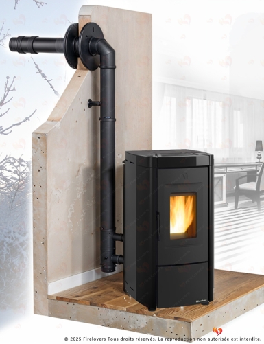 Pack Moira Evo 7kW + kit ventouse mural "Aura Nocturne"