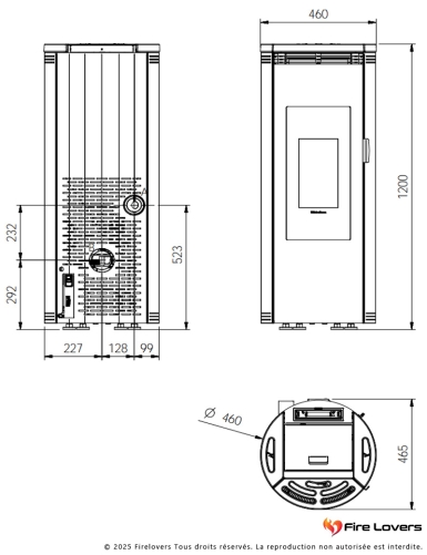 Pack Amika 8kW + kit ventouse mural "Braise Mystique"