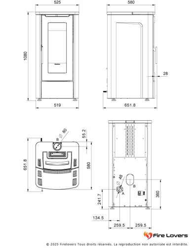Teorema Plus 5.0 12kW Poêle à granulés