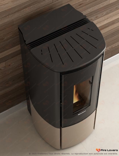 Pack Katia 11 11kW + kit ventouse mural "Rêve de feu"